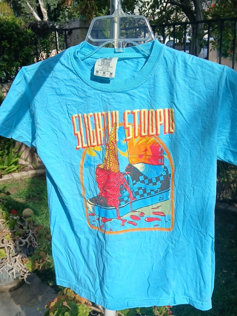 Slightly Stoopid Band Graphic Tee - Blue Comfort Colors